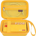 Elonbo Carrying Case for KODAK Mini 2 Retro 2x3 Portable Photo Printer | Bluetooth Smartphone Instant Color Printer Hard Travel Protective Bag, Mesh Pocket fits Cartridge Photo Paper Sheets, Yellow by Elonbo