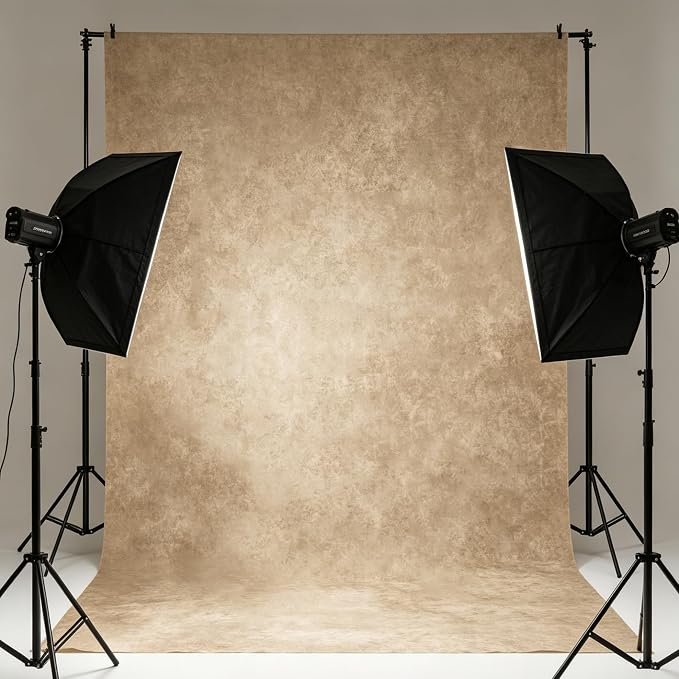 Beige Abstract Photography Backdrop 5x7ft,Vintage Photo Background for Professional Studio Portrait,Newborn Baby Shower,Maternity Shoots,Product Display,Backdrop for Content Creation & Live - Image 5