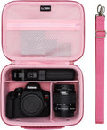 Small Camera Case Bag for Canon EOS Rebel T7/R50//R100 DSLR Camera Rosein | Hard Carrying Travel Case for Canon EOS Rebel T7/R50//R100/R6 Mark II/R8/R6 Mark III/R50 V/T6/R10/R5 Mark II DSLR SLR Camera by LTGEM