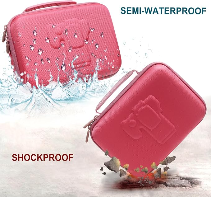Small Camera Case Bag for Canon EOS Rebel T7/R50//R100 DSLR Camera Rosein | Hard Carrying Travel Case for Canon EOS Rebel T7/R50//R100/R6 Mark II/R8/R6 Mark III/R50 V/T6/R10/R5 Mark II DSLR SLR Camera - Image 5