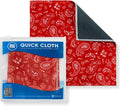Microfiber Wholesale Quick Cloth Glasses Cleaning Cloth 8x8 Paisley Red | 1-Pack with Case | Double-Sided Lens Cleaner for Eyeglasses, Camera & Screens | Reusable Microfiber Glass Polishing Cloths by MicrofiberWholesale