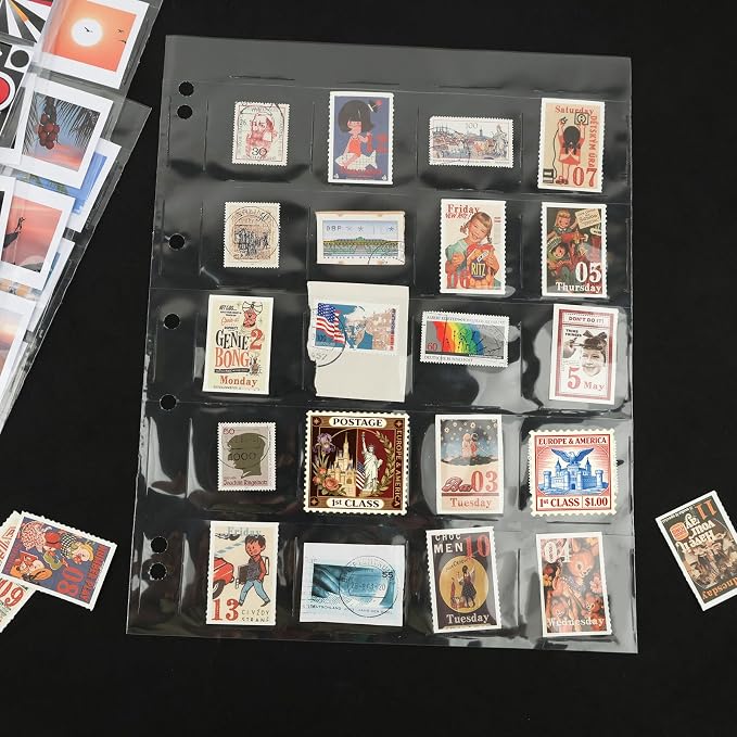 Lineco Polypropylene Archival Slide Storage Album Pages, Pack of 25 | Top Loading Page Sleeves, Pages Hold 20 2X2 Inch Slides, Photos, Cards, Negatives, Sheet Size 9.375x 11.375 Inch - Image 6