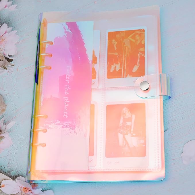 Polaroid Photo Album,Instax Mini Photo Album,200 Pockets Album Book | Photocard Album for Fujifilm Instax Mini 11 90 70 50S 26 25 9 8+ 7S/ Polaroid Snap,Kpop Photocard Holder Book (Color-1) - Image 6