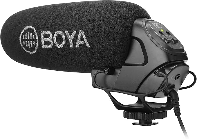 Boya BY-BM3031 – Supercardioid Condenser Microphone That Delivers Sound for DSLRs, camcorders, Audio recorders and More, Black by BOYA