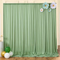 10x8ft Wrinkle Free Sage Green Backdrop Curtains for Parties, Polyester Photo Backdrop Drapes for Wedding Birthday Party Photography Background Curtains Decoration by ENJOYYOURPARTY