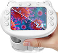 Microscope for Kids, 2.4 Inch Digital Microscope with 1000X Magnification, Handheld Camera Mini Pocket Magnifying Glass, Educational Toys for Ages 3+, White by Vorth