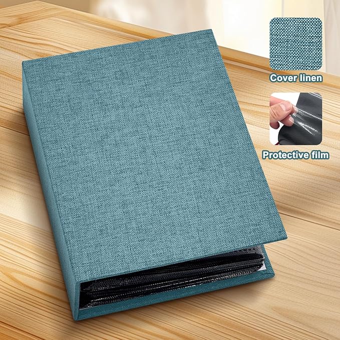 Photo Album 4x6 100 Pockets for Wedding Gifts,Linen Hardcover Picture Albums for Family Anniversary Baby Vacation Pictures - Image 4