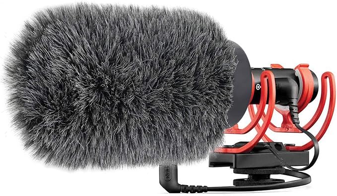 YOUSHARES NTG Furry Microphone Wind Shield - Windscreen/Windmuff for Rode VideoMic NTG and Microphones with Maximum Slot Length of 100mm (3.9") and Diameter of 18-24mm （Shag, Gray） - Image 7