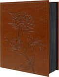 Vienrose 4x6 Photo Album Holds 200 Photos Vegan Leather Cover | Horizontal pockets, Brown, Large capacity, Family Wedding Baby Travel by Vienrose