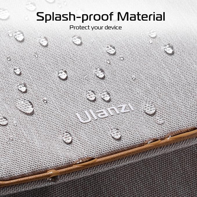 ULANZI 3L Camera Bag, Professional SLR/DSLR Crossbody Bag Shoulder Case | 9.1x4.3x7.1 inch Bag Compatible with Sony Canon Nikon Mirrorless Cameras, Splash-Proof Polyester Lightweight 235g Beige Gray - Image 5