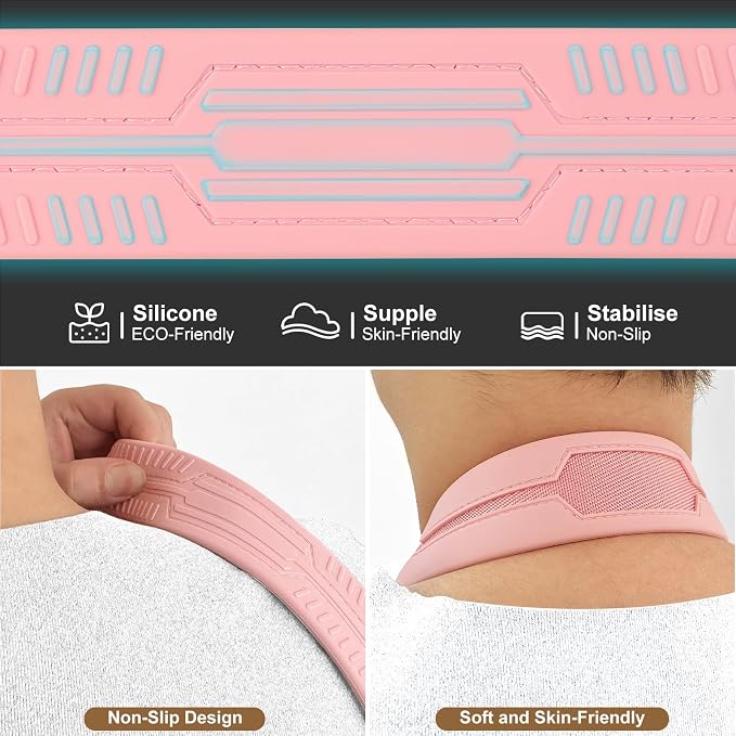FIEIL Neck Strap Silicone Camera Straps - Padded Camera Strap, 1.5" Wide Adjustable Nylon Shoulder Strap - Compatible with Canon, Nikon, Sony, and More DSLR and Mirrorless Cameras (Peach Pink) - Image 6
