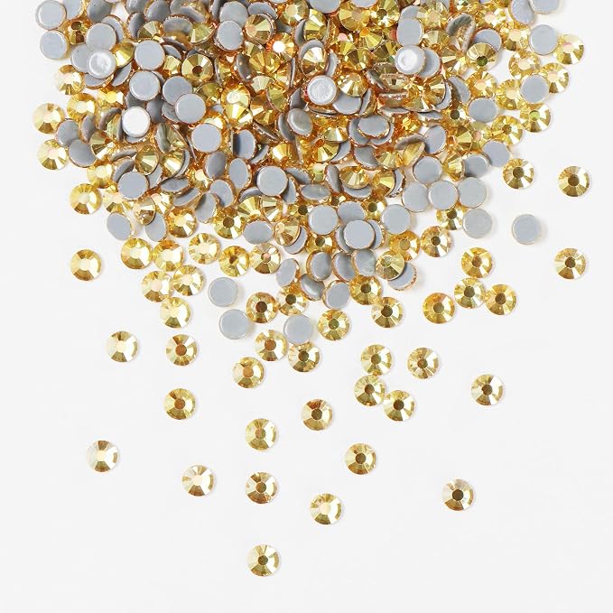 Jollin Hotfix Rhinestones Flatback Crystal 2.8mm SS10, Metallic Sunshine | 2880pcs Hot Fix Crystals Glass Rhinestones for Bedazzling, Crafting, Clothes, Shoes & Accessories DIY Decoration - Image 2