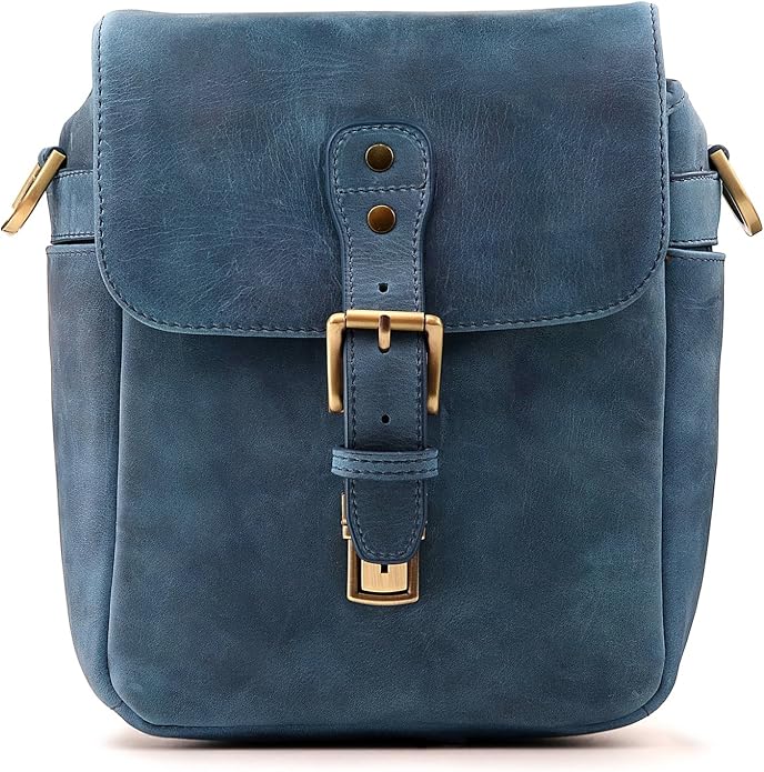 MegaGear Genuine Leather Camera Messenger Bag Mirrorless Portable electronic device cover - Image 3