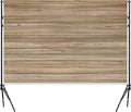 7 X 5 Ft Wood Backdrop Rustic Wooden Wall Photo Background | Brown Vintage Polyester Fabric Photo Background for Holiday Party Wedding Graduation Home Decoration Photo Booth Prop Banner by Dormirpilow
