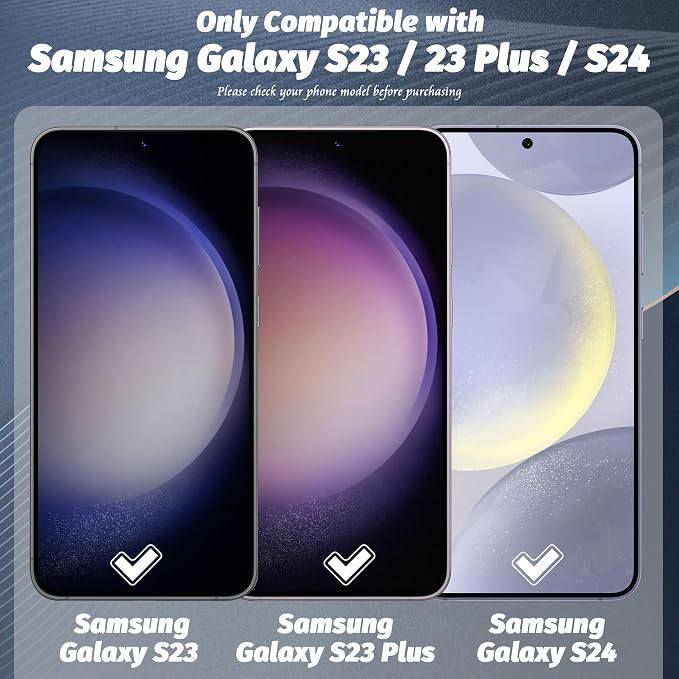 Orzero (3 Pack) Camera Lens Protector Compatible for Samsung Galaxy S24/S23/S23 Plus (Not for S24 Plus/S23 FE) Protector de Cámera Tempered Glass 9H Precise Camera Cutouts Anti-Scratch Does Not Affect Night Shots and Flash - Image 2