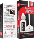 Sensor Cleaning Swab Kit - Eclipse Optic Cleaning Solution (0.5oz/15ml) + Type-4 Sensor Swab Ultra 33mm (Pack of 6) - for Medium Format CMOS and CCD Sensors - Dust & Oil Remover by PhotographicSolutions