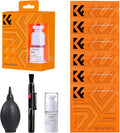 K&F CONCEPT 9-in-1 Camera Lens Cleaning Kit for DSLR, Filters, Phone, Tools | Strong Blower,Safe Cleaning Solution,Anti-Static Lint-Free Pen,Portable Microfiber Cleaning Cloth Multi Device Use,MK07 by KFCONCEPT