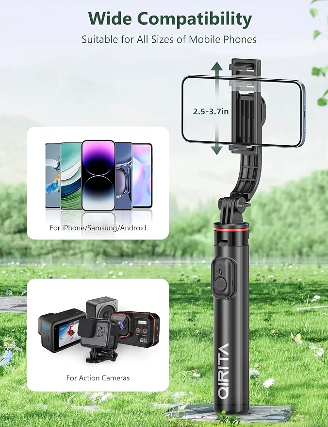 52" Selfie Stick Tripod with Remote, 3 in 1 Portable Selfie Stick & Phone Tripod Stand with Phone Holder, Cell Phone Tripod for Group Selfies/Live Streaming/Video Recording, for iPhone/Android - Image 3
