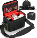 Camera Carrying Case, Camera Storage Bags Anti-Shock Crossbody Camera Case | Digital Camera Case with Rain Cover Compatible for Canon EOS R50 M50 Powershot SX540 SX70, Nikon Coolpix, Sony a6100 a6400 by GMAK