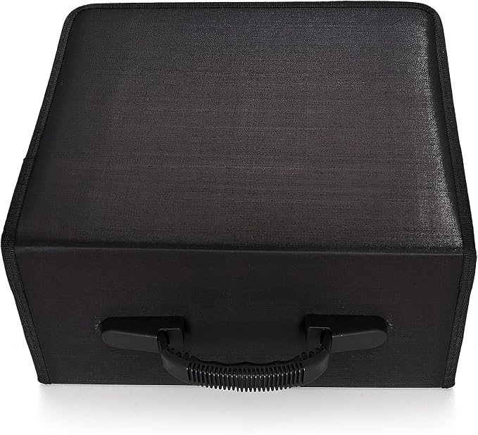alavisxf xx CD Case, 432 Capacity Nylon Heavy Duty Organizer Wallet for Car | CD DVD Binder, Portable Handle, Zipper Closure, Anti-Slip Sleeves, Movie Media Disc Storage, for Home Office Travel - Image 5