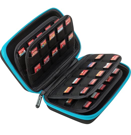 ButterFox 80 Switch Game Case for Nintendo Switch, Switch Game Card Storage Holder or SD Memory Card Case (80 Turquoise/Black) - Image 2