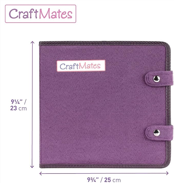 Craft Mates Double-Sided Case, 8 Organizers, Locking Compartments, Clear | Clear Plastic Storage for Buttons, Pins, Jewelry, Diamond Art & Craft Supplies, Large Portable Organizer for Crafters - Image 3