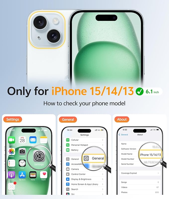 FNTCASE for iPhone 15/14/13 Case, Fit for Magsafe, Glass Screen Protector | Translucent Matte, Magnetic Phone Cases, 14FT Military Grade Drop Protection, Slim Shockproof Protective Cover, Green - Image 3