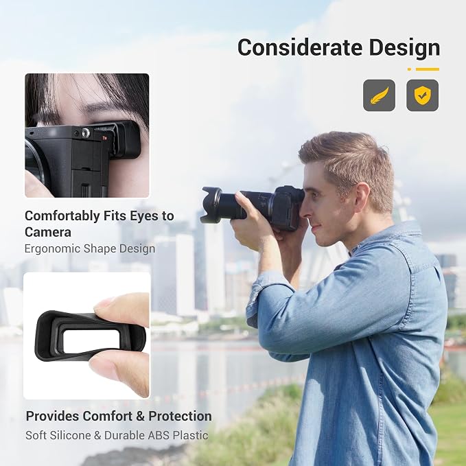 Extended A6700 Eyecup Eyepiece Replaces Sony FDA-EP20 | Soft Silicon,Camera Eye Cup Viewfinder,for Sony A6700 Mirrorless Camera,Not Affect The Use of A6700 Camera Screen - Image 3