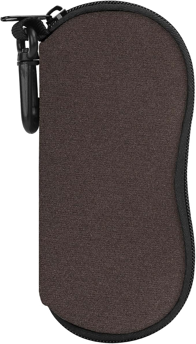 MoKo Sunglasses Soft Case Ultra Light Neoprene Zipper Eyeglass Case for Men Women by MoKo