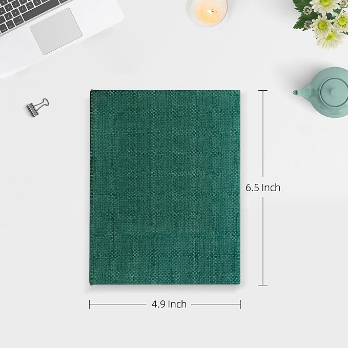 Mublalbum 2 Pack Small 4x6 Photo Album, 52 Pockets, Linen Cover,Dark Green | Linen Cover, Portable Mini Picture Book, Holds 52 Vertical Pockets for Artwork Postcards, Picture Storage - Image 2