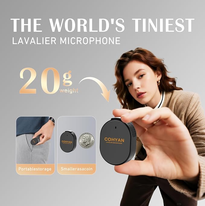 Voice Amplifier for Teachers with Wireless Lavalier Lapel Microphone Portable Bluetooth Microphone & Speaker, Rechargeable Bullhorn Megaphone for Classroom, Meetings, Yoga (Black) - Image 3
