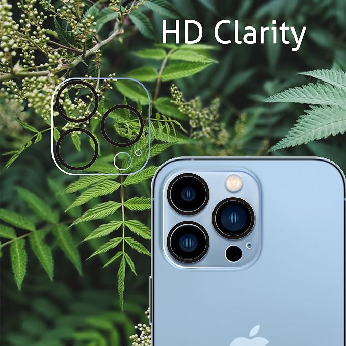 Ailun 2 Pack Camera Lens Protector for iPhone 13 Pro & iPhone 13 Pro Max | Tempered Glass, Ultra HD, Anti-Scratch, Easy to Install, Case Friendly, Does not Affect Night Shots - Image 3