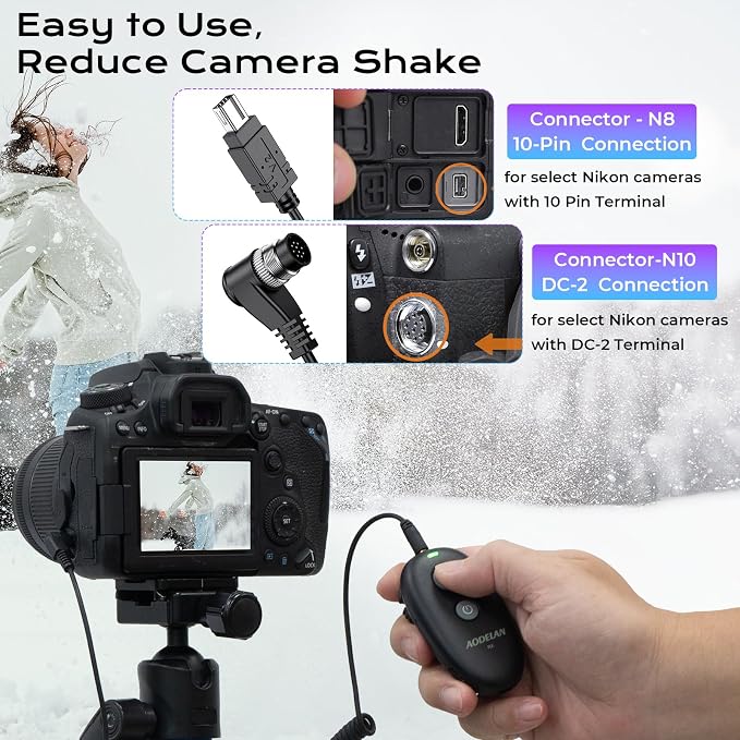 Upgraded Rechargeable USB-C Wireless Camera Shutter Release Remote Control | Compatible with Nikon Z9, Z8, Z6, Z6 II, Z6 III, Z7, Z7 II, Z5, D750, D780, D7500, D7200, D5600, D5300, D850, P1000 - Image 7