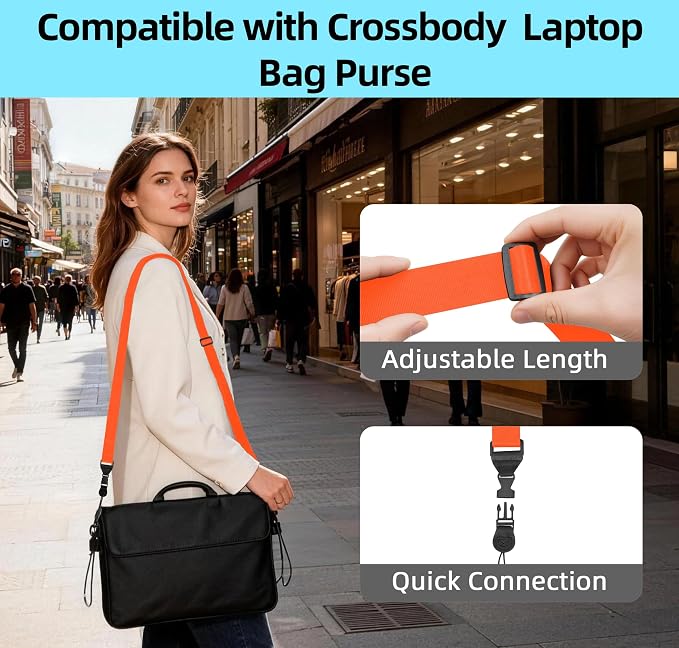 Adjustable Shoulder Strap, iPad Strap Nylon Neck Lanyard | for iPad/Samsung Tablet Case,Camera Binocular Crossbody Laptop Luggage Bag - Image 7