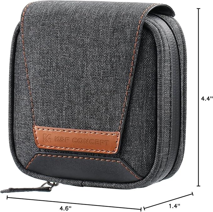 K&F CONCEPT 4 in 1 Basic Model Lens Filter Pouch Up to 95mm | Solar Filter Pouch Case, Camera Lens Filter Storage Wallet, For ND UV CPL Filter, Waterproof Filter Case, BF07 - Image 7