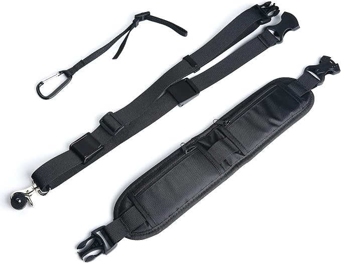 Ruittos Camera Strap,DSLR Shoulder Strap Crossbody Sling Quick Release Storage Pocket Black - Image 3
