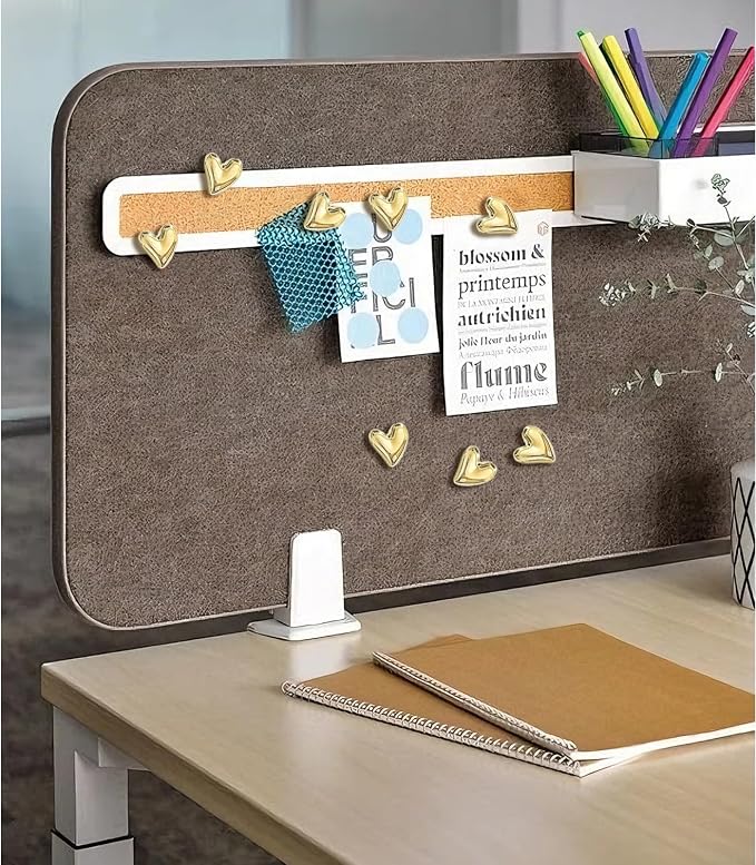 50 pcs of Cute Soft Wooden Board thumbtack with Golden Hearts can be Used for Photo Walls, memos, whiteboards, and Decorative thumbtack (Golden) - Image 6