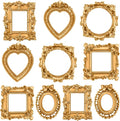 Vicenpal 10 Pcs Gold Mini Vintage Picture Frames Bulk | Small Vintage Photo Frames, Antique, Resin, Baroque, Ornate, Cute Wallet Size, for DIY Jewelry Gifts Christmas Wedding Decor by Vicenpal