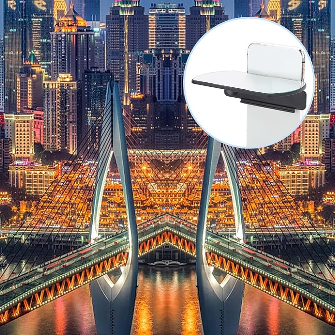 High Transparency Mirror Effect Lens with Clamp, Adjustable Glass Smartphone Camera Mirror with Storage Bag, Portable Phone Reflection Mirror for Android, iOS Smartphones - Image 6