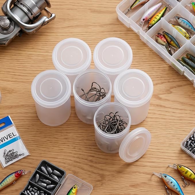 LIUSM Clear Plastic Film Canisters with Lids, 20 PCS, 35mm Caliber | Storing of Small Personal and Household Items,Pills, Film, Keys, Coins, Art Beads and More Storage Containers - Image 3