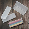 Chinco 4 Pieces Plastic Pencil Case Plastic Stationery Case with Hinged Lid and Snap Closure for Pencils, Pens, Drill Bits, Office Supplies (White) by Chinco