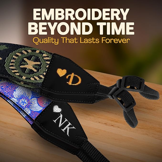 Art Tribute Custom Camera Strap - Add Your Text and We Make It Especially For You Get Your Own Personalized Gift Tree Leaves Camera Strap, No Shipping Cost! - Image 5