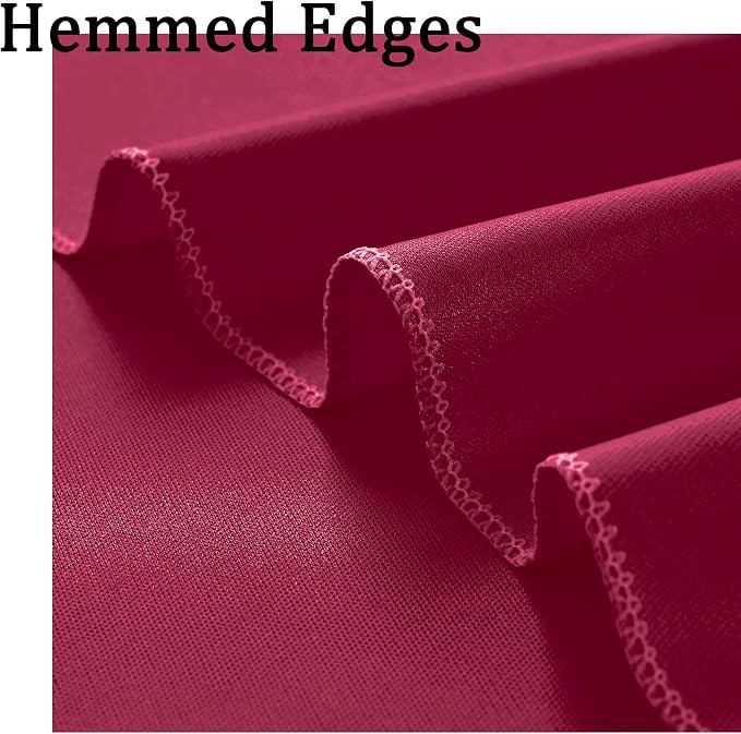 30ft x 10ft Maroon Backdrop Curtains for Parties, Polyester Burgundy Backdrop Drapes 6 Panels 5x10ft for Baby Shower Photography Birthday Parties Background - Image 4