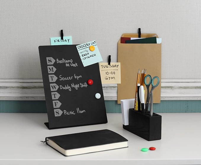 20 Pack Mini Self Adhesive Clips for Pictures - Black Wood Clip Photo Holders for Wall, Poster Hanger, Photo Cards Hanging Display Board & Picture Boards, Artwork Photos Holders Card Room Decor - Image 6