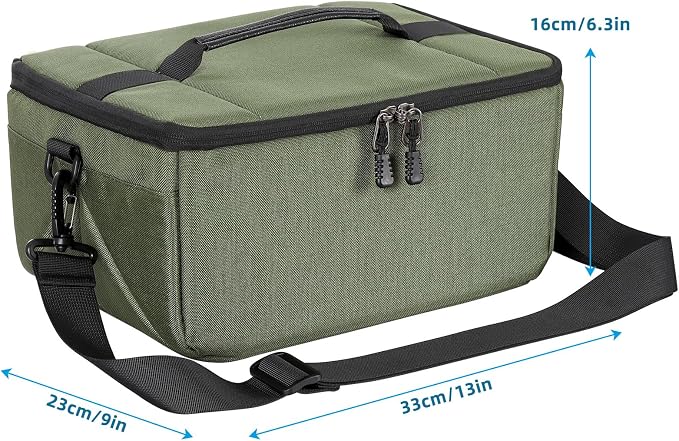 Koolertron Dslr Camera Insert Bag Purse Universal Liner Lens Pouch Partition Protective Cover Waterproof Sleeve for Cannon/Nikon/Sony (Green) - Image 6