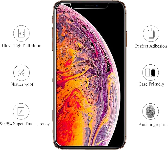 Ailun 3 Pack Screen Protector for iPhone 11 Pro Max/iPhone Xs Max | 6.5 Inch, 2019/2018 Release,Case Friendly, Tempered Glass - Image 3