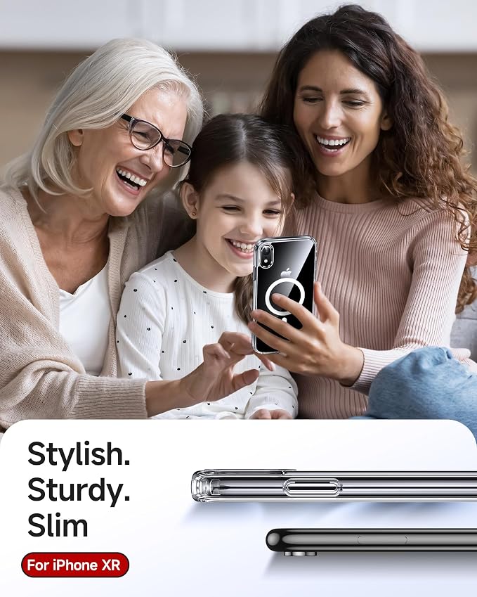 LeYi for iPhone-XR Case Clear: with Screen Protector X2 + Camera Cover X2 [ MagSafe Compatible] Magnetic Protective i Phone iphoneXR Case' Slim Girls Women Funda para 11XR, Transparent - Image 6