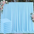 30 ft x 10 ft Wrinkle Free Baby Blue Backdrop Curtains for Parties, 6 Panels 5 ft x 10 ft Polyester Light Blue Photo Backdrop Drapes for Birthday Wedding Party Baby Shower Photography by Outpain