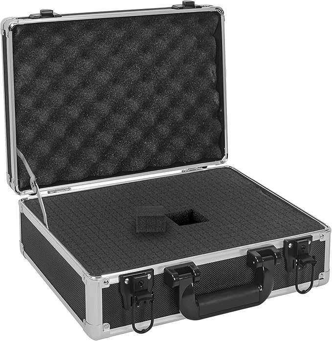 14 Inch Hard Shell Carrying Case | Ideal for Wireless Mic System Storage & Camera Gear Transportation with Customizable Pre-Diced DIY Foam - Image 8