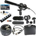 Professional Advanced Broadcast Microphone and accessories Kit for For Interviews, Film Shoots and Promo Videos, Mounts to Stand, Pole, Tripod, or Camera by The+Imaging+World